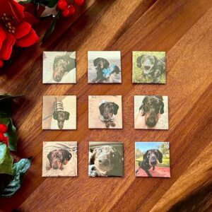 2.5 x 2.5 custom Photo Magnets (6 pcs)