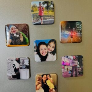 2 x 2 Personalized photo Magnets 6pcs (Curved)